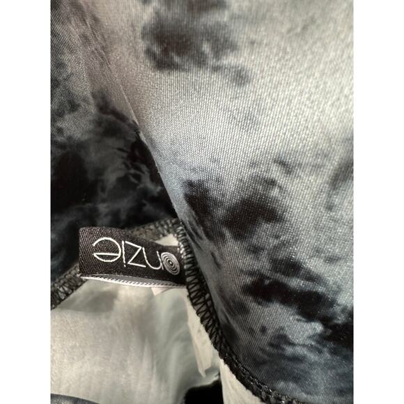 Onzie Black Grey Tie Dye Print Pull On Active Leggings Size XS Gym Workout - Picture 5 of 8
